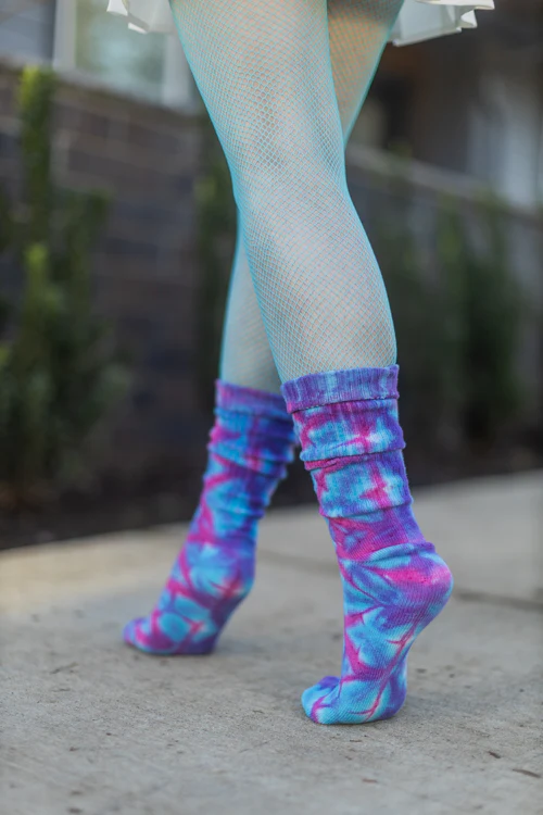 Tie Dye Bamboo Rayon Crew - Image 9