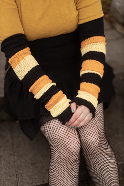 Trick or Treat Stripes Warmers