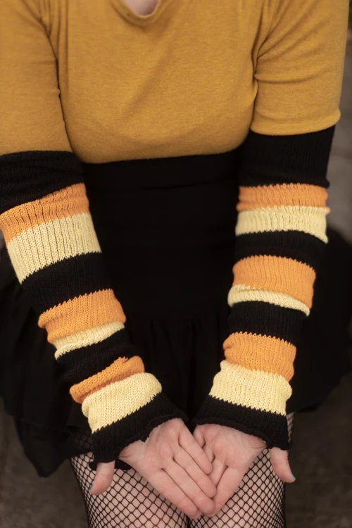 Trick or Treat Stripes Warmers - Image 3