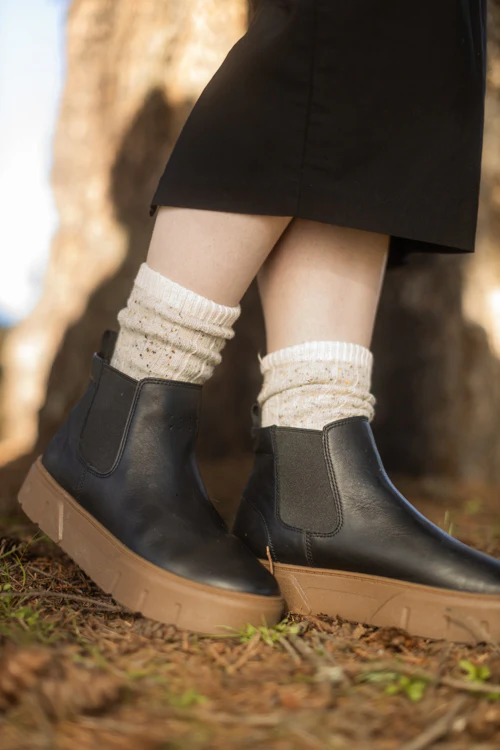 Tweed Knit Crew Socks - Image 12