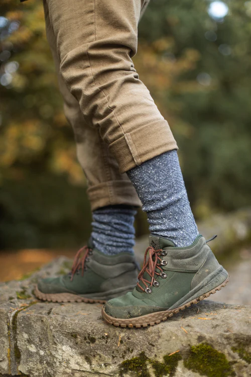 Tweed Knit Diamond Rib Socks - Image 10