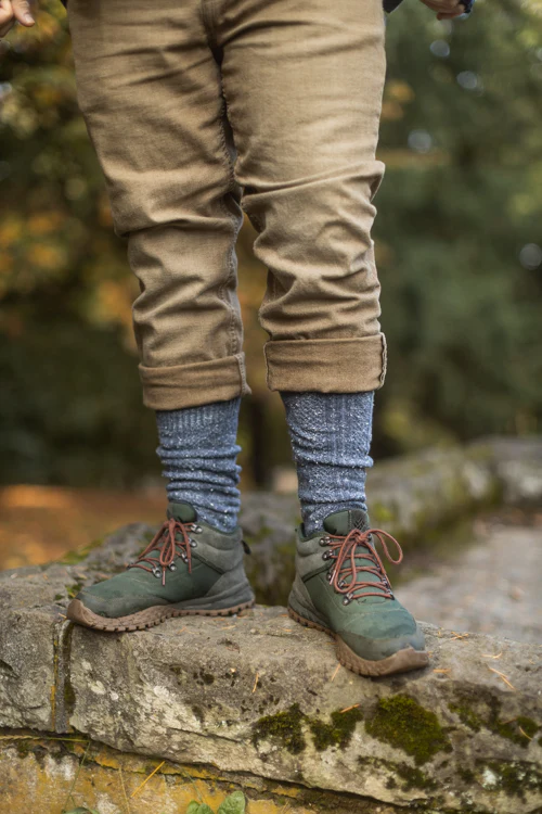 Tweed Knit Diamond Rib Socks - Image 12