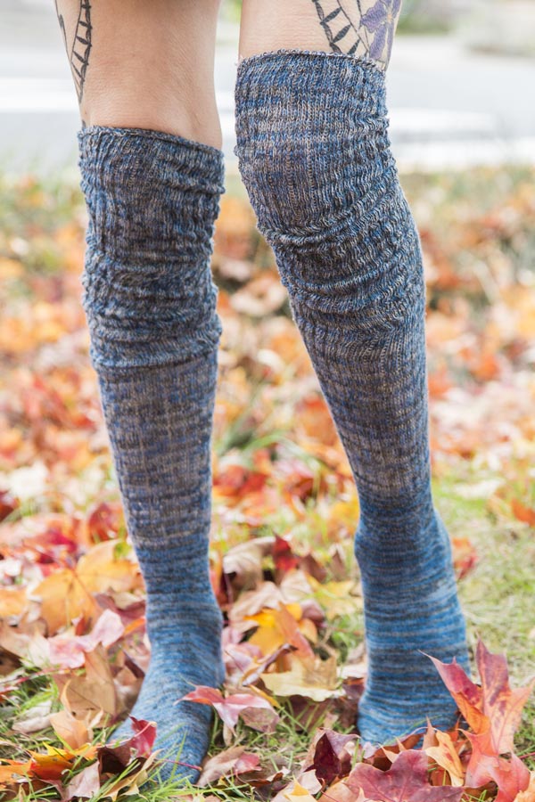 Twisted Yarn Ribbed Over the Knee - Image 3