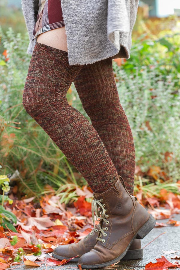 Twisted Yarn Ribbed Over the Knee - Image 6