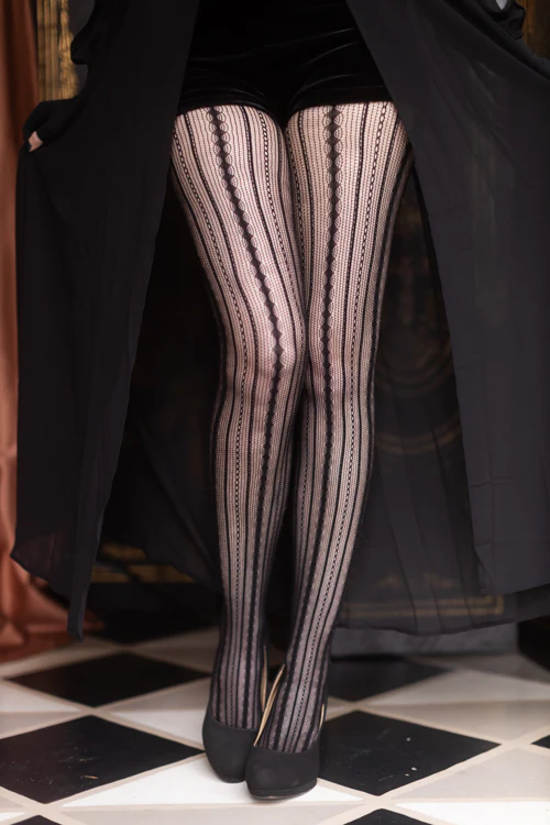 Vertical Chains Net Tights - Image 4
