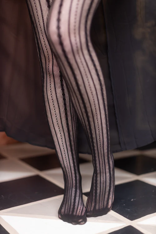Vertical Chains Net Tights - Image 5
