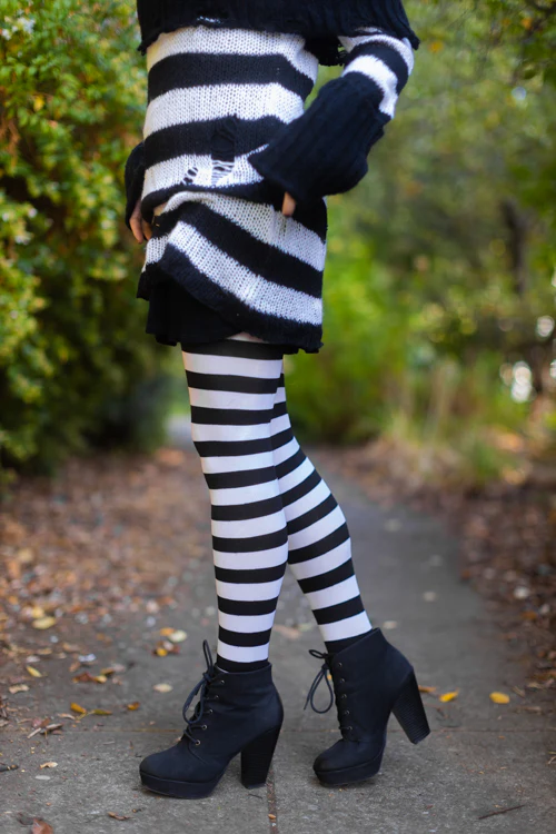 Wide Striped Tights - Image 3