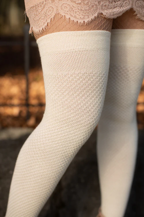 Wool Waffle Extraordinary Thigh High - Image 6