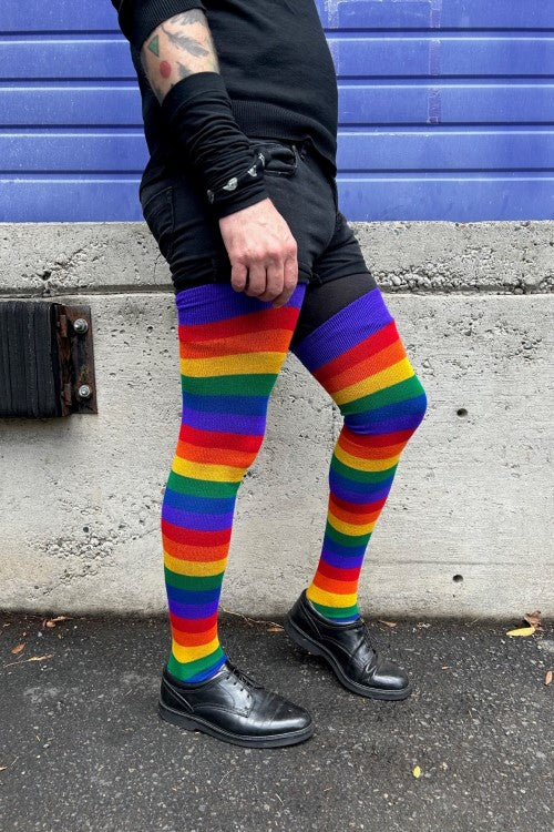 XL Foot Longer Radiant Rainbow Extraordinary Socks - Image 3