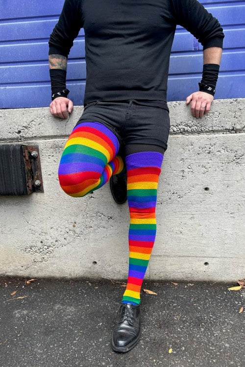 XL Foot Longer Radiant Rainbow Extraordinary Socks - Image 5