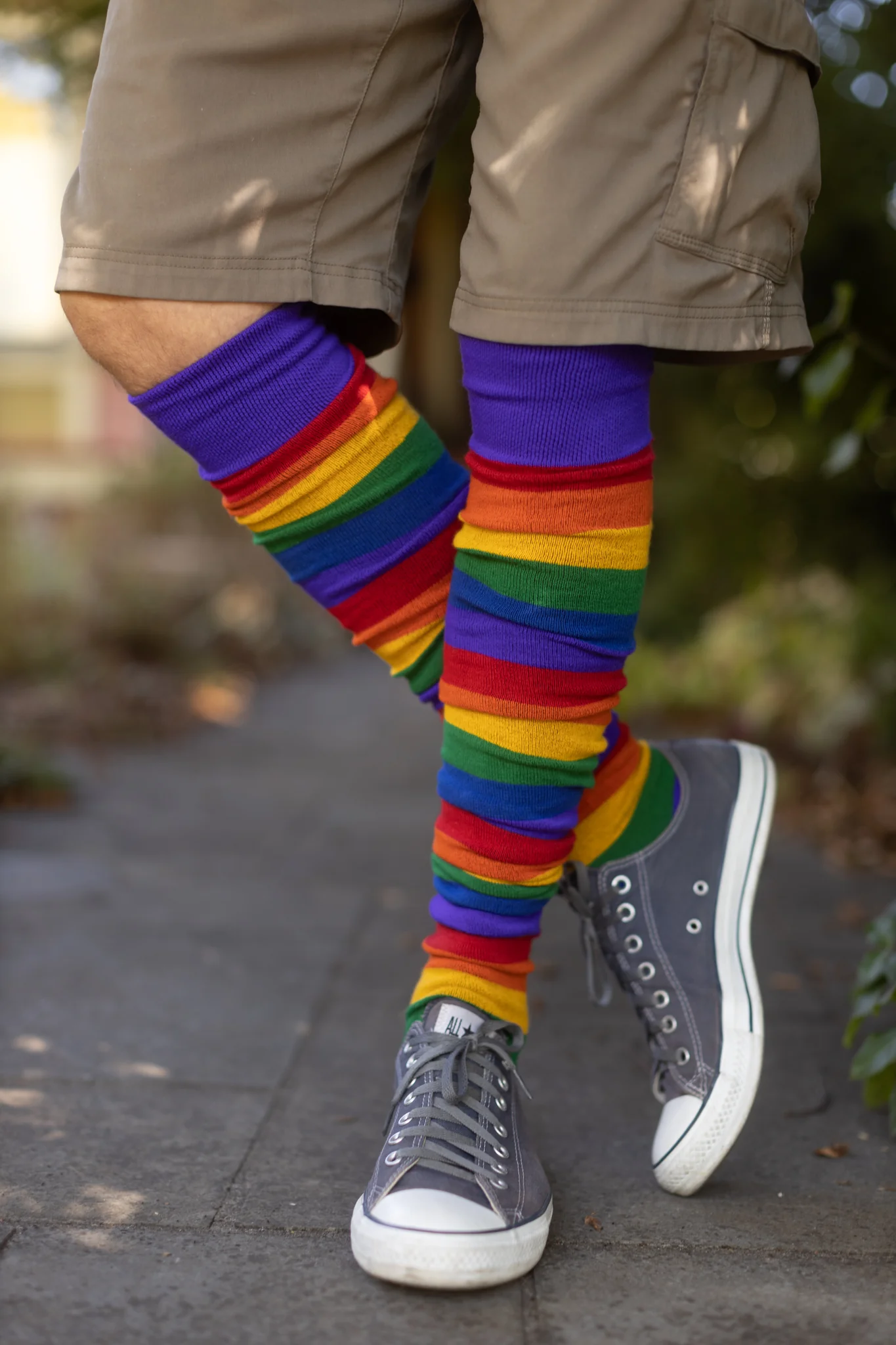 XL Foot Longer Radiant Rainbow Extraordinary Socks - Image 6