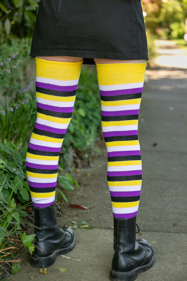 XL Foot Longer Original Pride Stripes Socks - Image 12