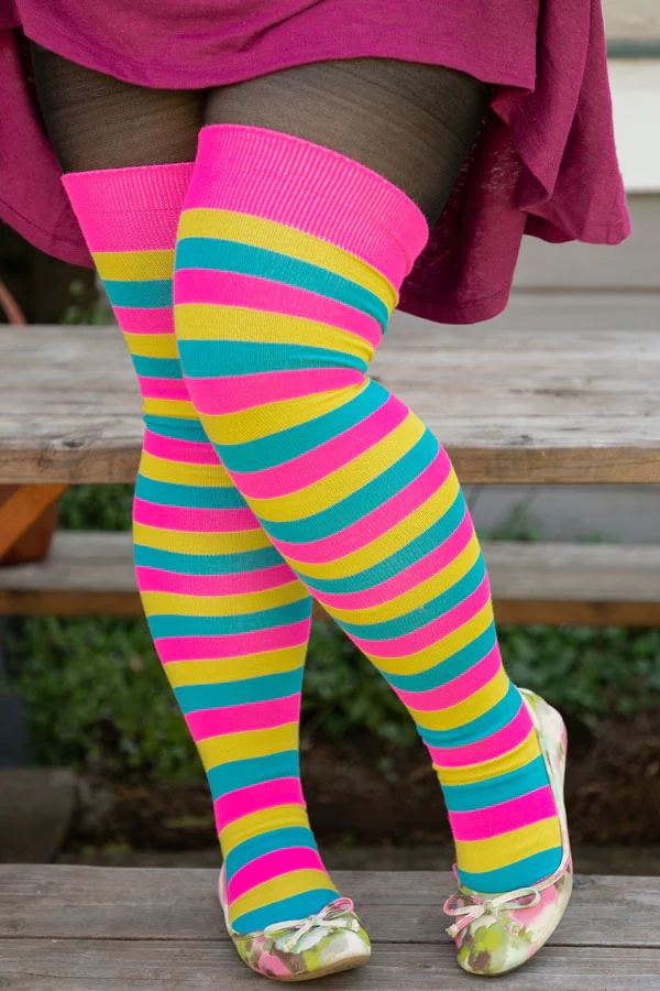 XL Foot Longer Original Pride Stripes Socks - Image 9