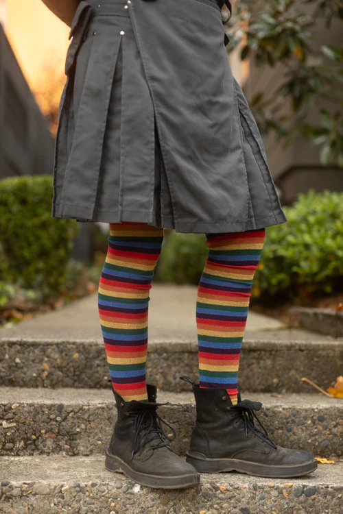 XL Foot Longer Over the Rainbow Extraordinary Thigh High - Image 2