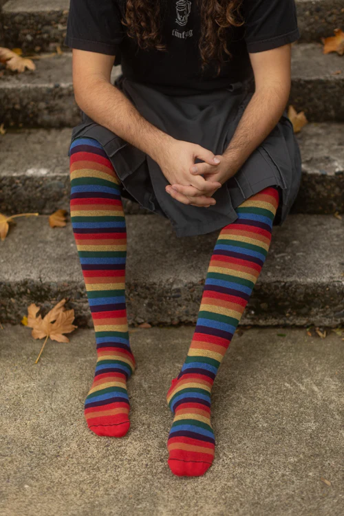 XL Foot Longer Over the Rainbow Extraordinary Thigh High - Image 4