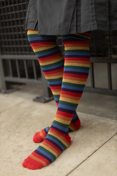 XL Foot Longer Over the Rainbow Extraordinary Thigh High - Image 5