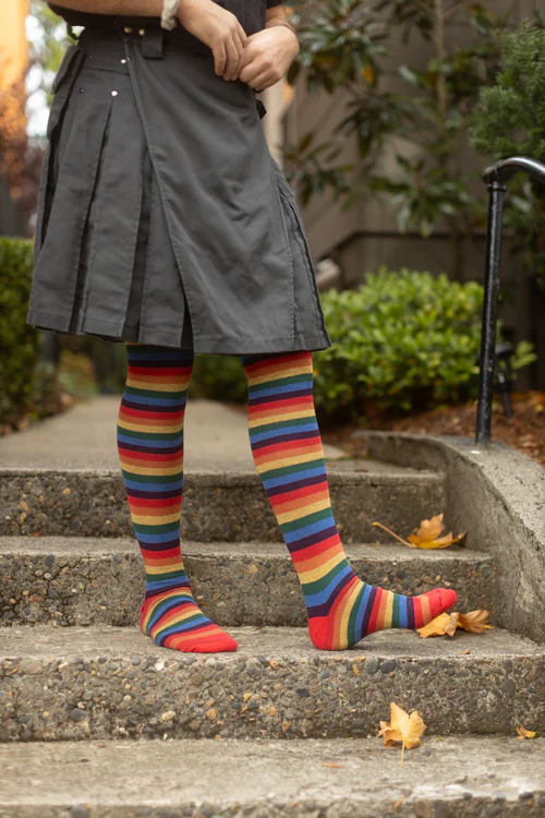 XL Foot Longer Over the Rainbow Extraordinary Thigh High - Image 6