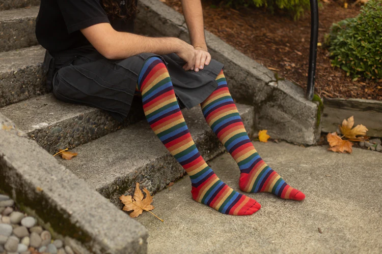 XL Foot Longer Over the Rainbow Extraordinary Thigh High - Image 7