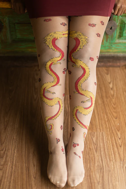 Year of the Dragon Sheer Tights - Image 2