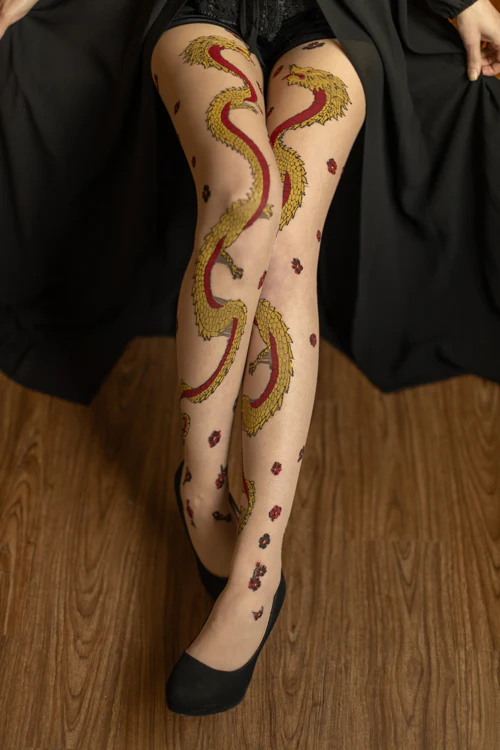 Year of the Dragon Sheer Tights - Image 3