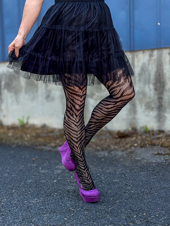 Zebra Net Tights